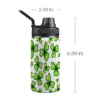 Three Leaf Clover - Kids Water Bottle with Chug Lid (12 oz)