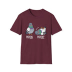Pigeon vs Pigeoff Unisex T-Shirt Maroon Unisex Adult T-shirt Birds Globally Fulfilled