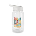 Personalised - Guitar Dad - Clear Tritan Water Bottle 16.9oz Transparent Personalised Clear Tritan Water Bottle Globally Fulfilled