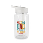 Personalised - Guitar Dad - Clear Tritan Water Bottle