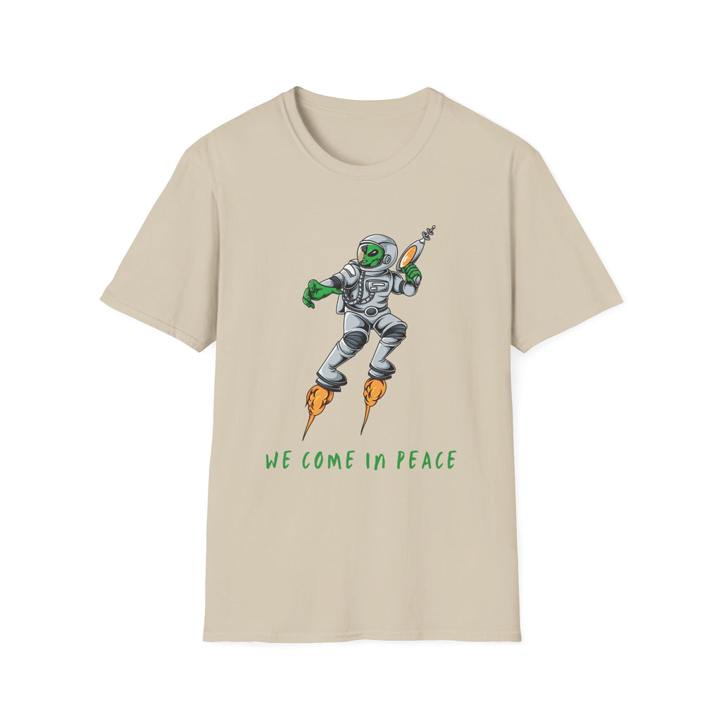 Alien, We Come In Peace - Unisex Softstyle T-Shirt