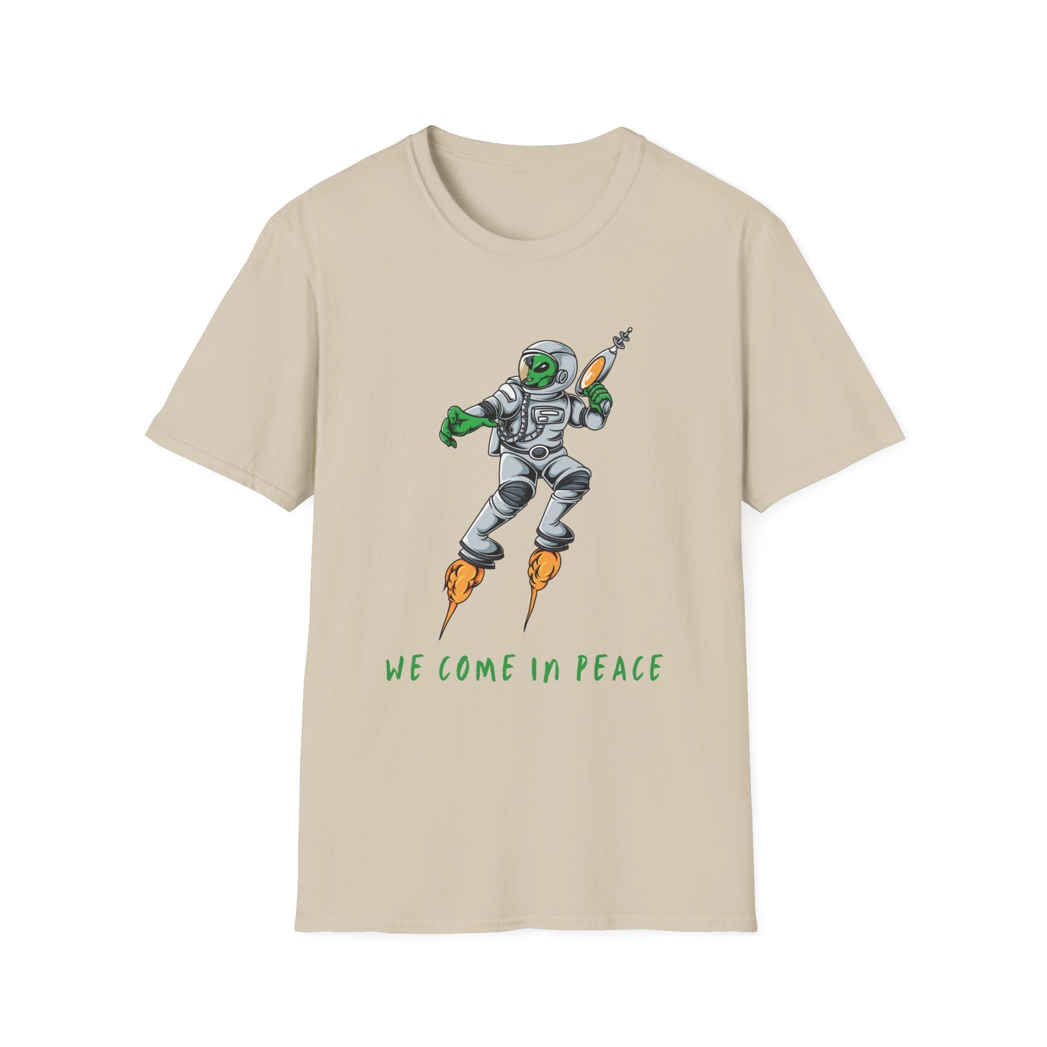 Alien, We Come In Peace - Unisex Softstyle T-Shirt