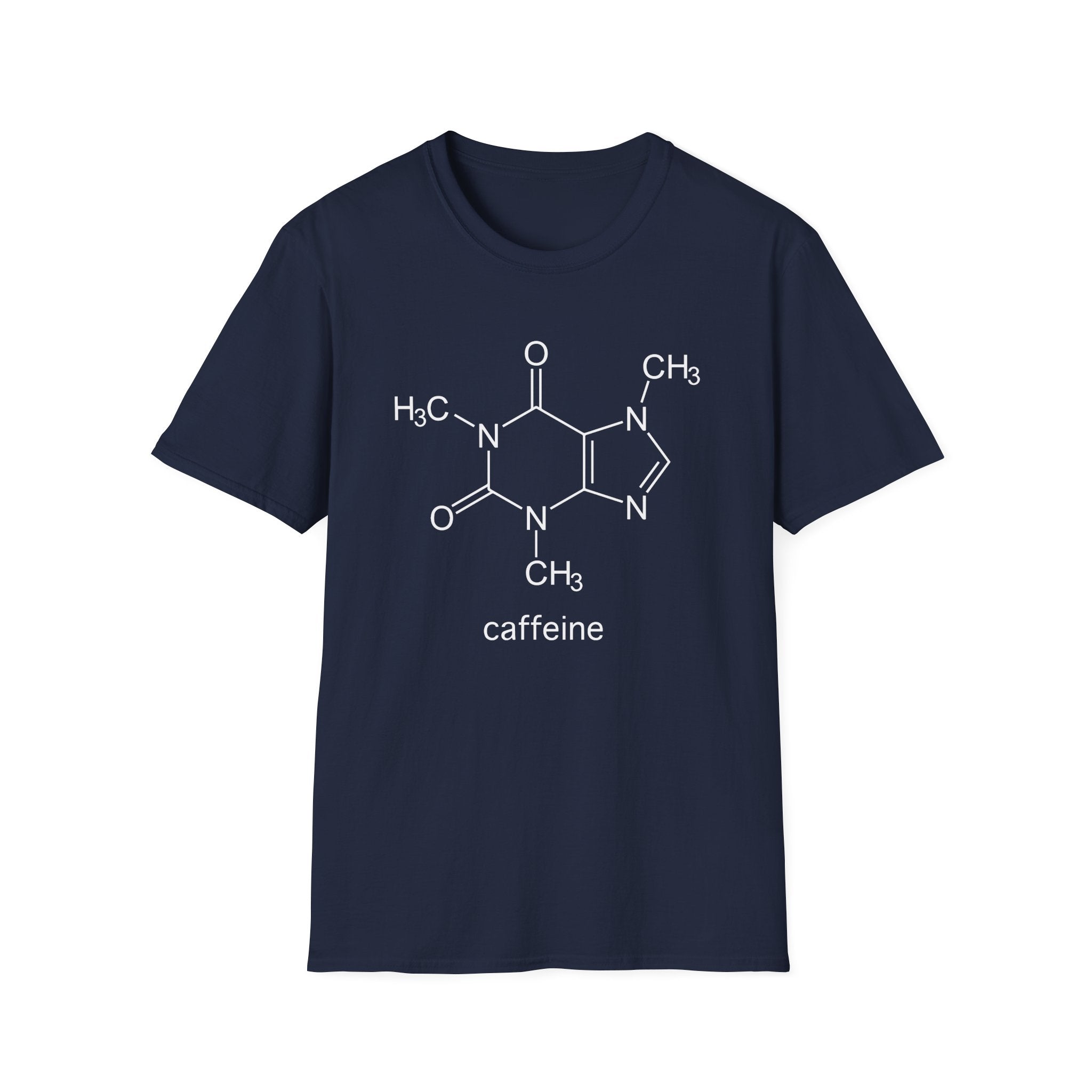 Caffeine Molecule - Unisex Softstyle T-Shirt