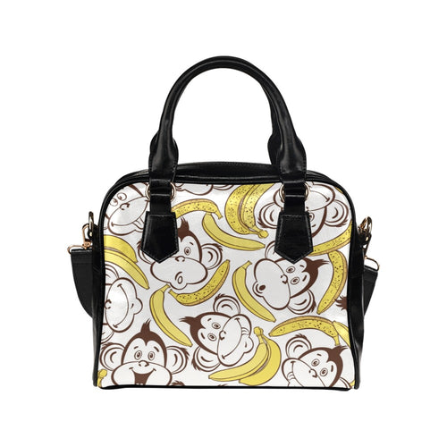 Banana Monkeys - Shoulder Handbag One size Shoulder Handbag animal Food Printed Offshore