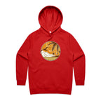 Tropical Days - Womens Hoodie Red Womens 2XL Womens Hoodie Printed In Australia Summer Surf
