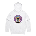 Coffee, Alien, UFO, Take Me To Your Brewer Men's AS Colour Hoodie White Mens Hoodie Coffee Printed In Australia Sci Fi