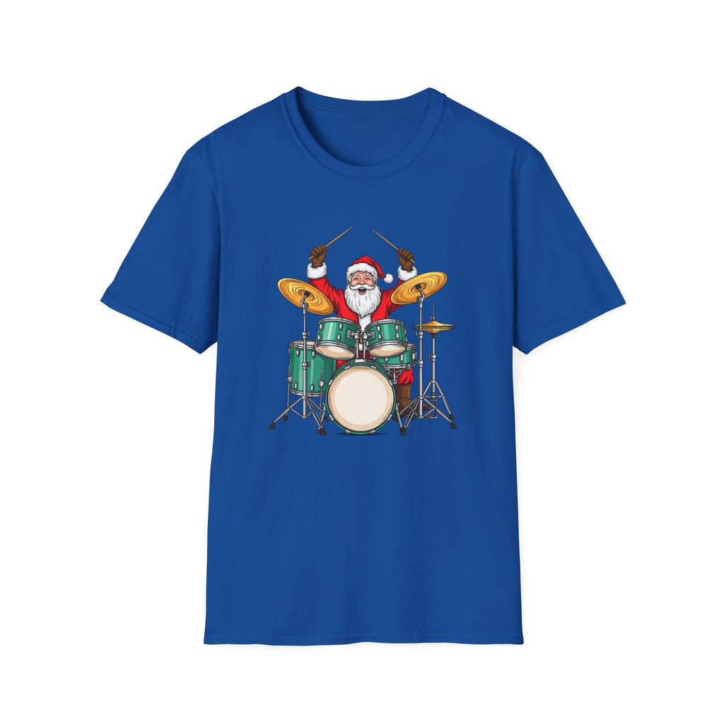 Drummer Santa - Unisex Softstyle T-Shirt