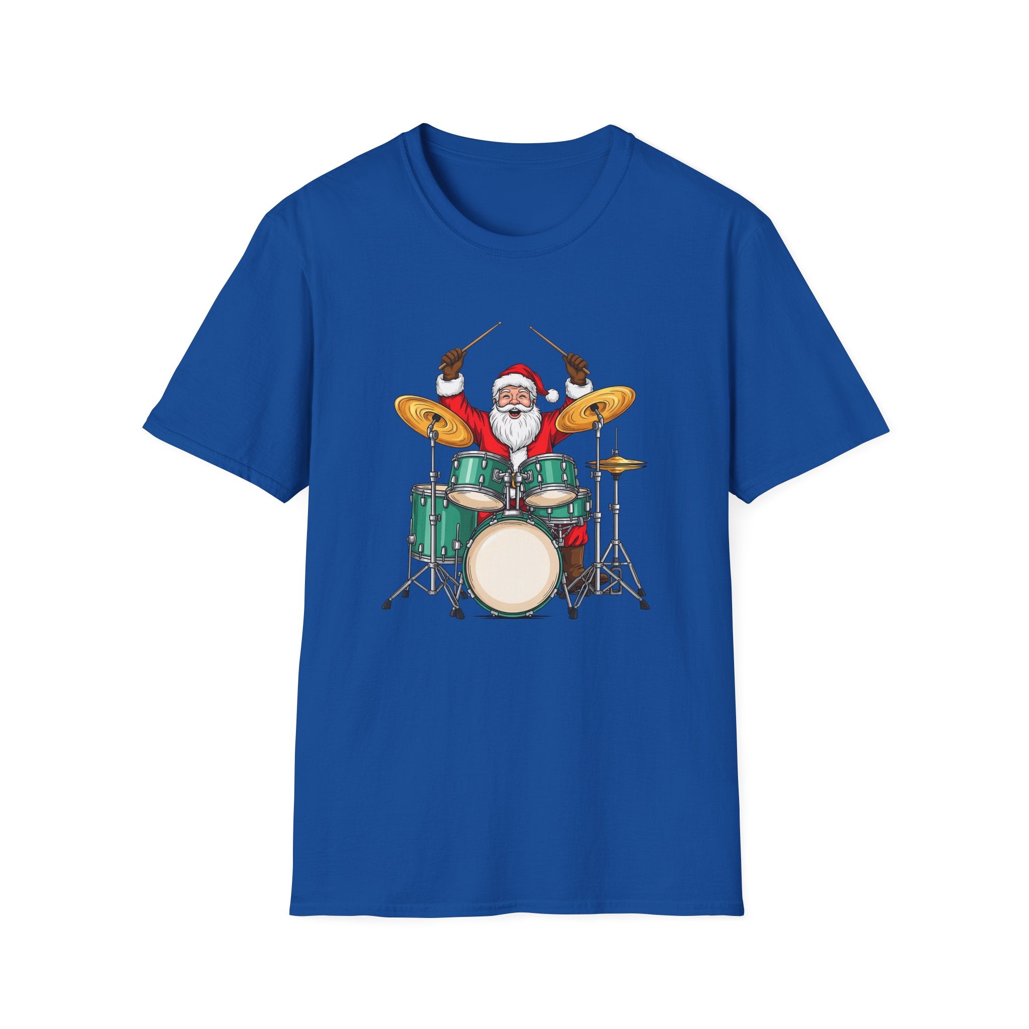 Drummer Santa - Unisex Softstyle T-Shirt