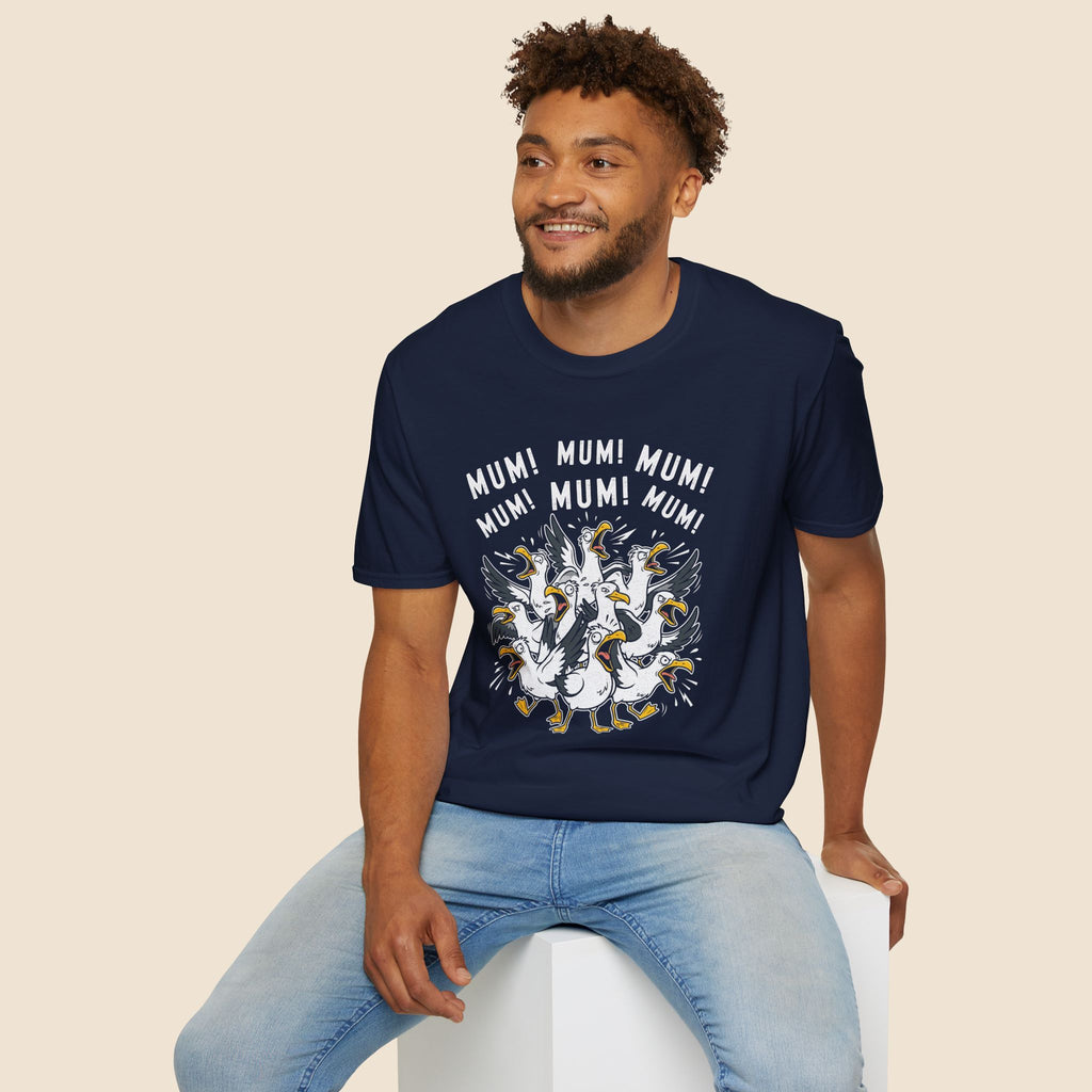 Mum Seagull Unisex T-Shirt Unisex Adult T-shirt animal Globally Fulfilled Mum