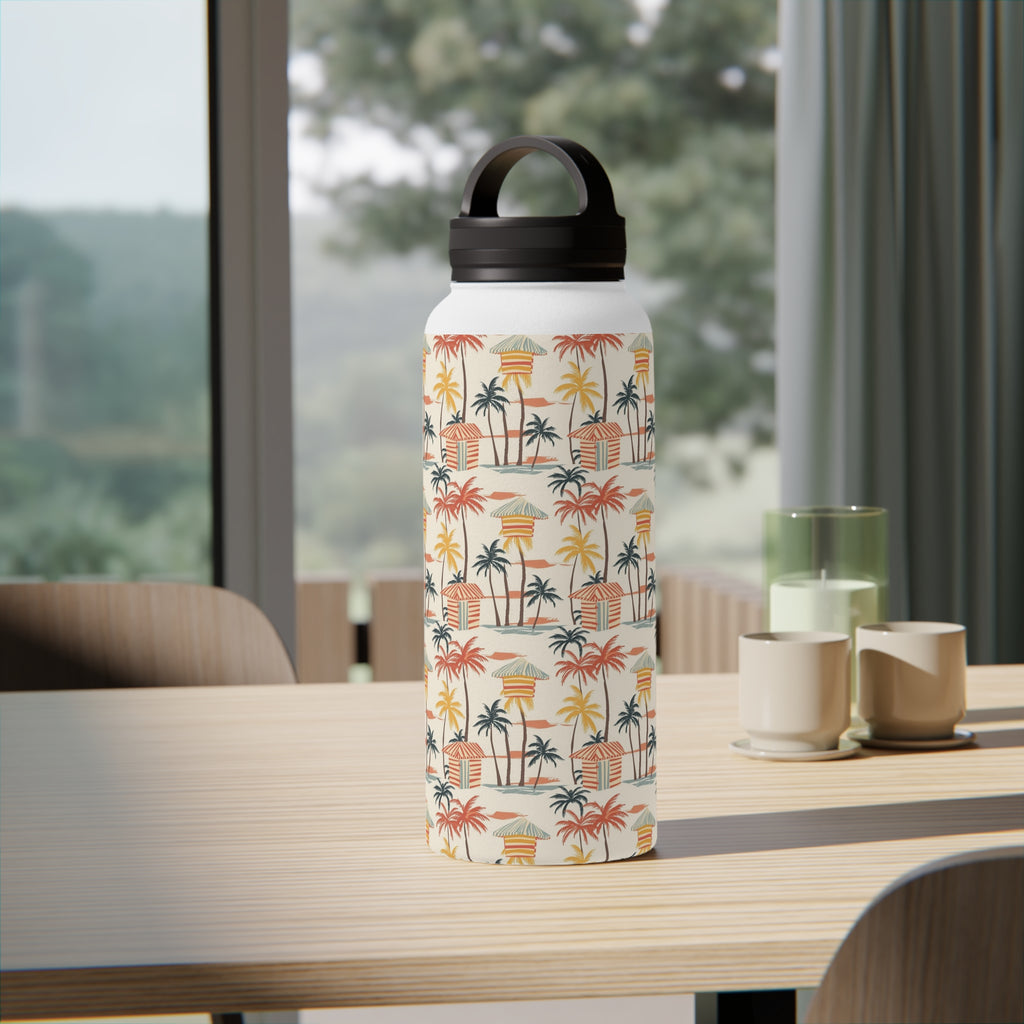 Beach Shack Stainless Steel Water Bottle, Handle Lid Stainless Steel Water Bottle With Handle Lid Globally Fulfilled Surf