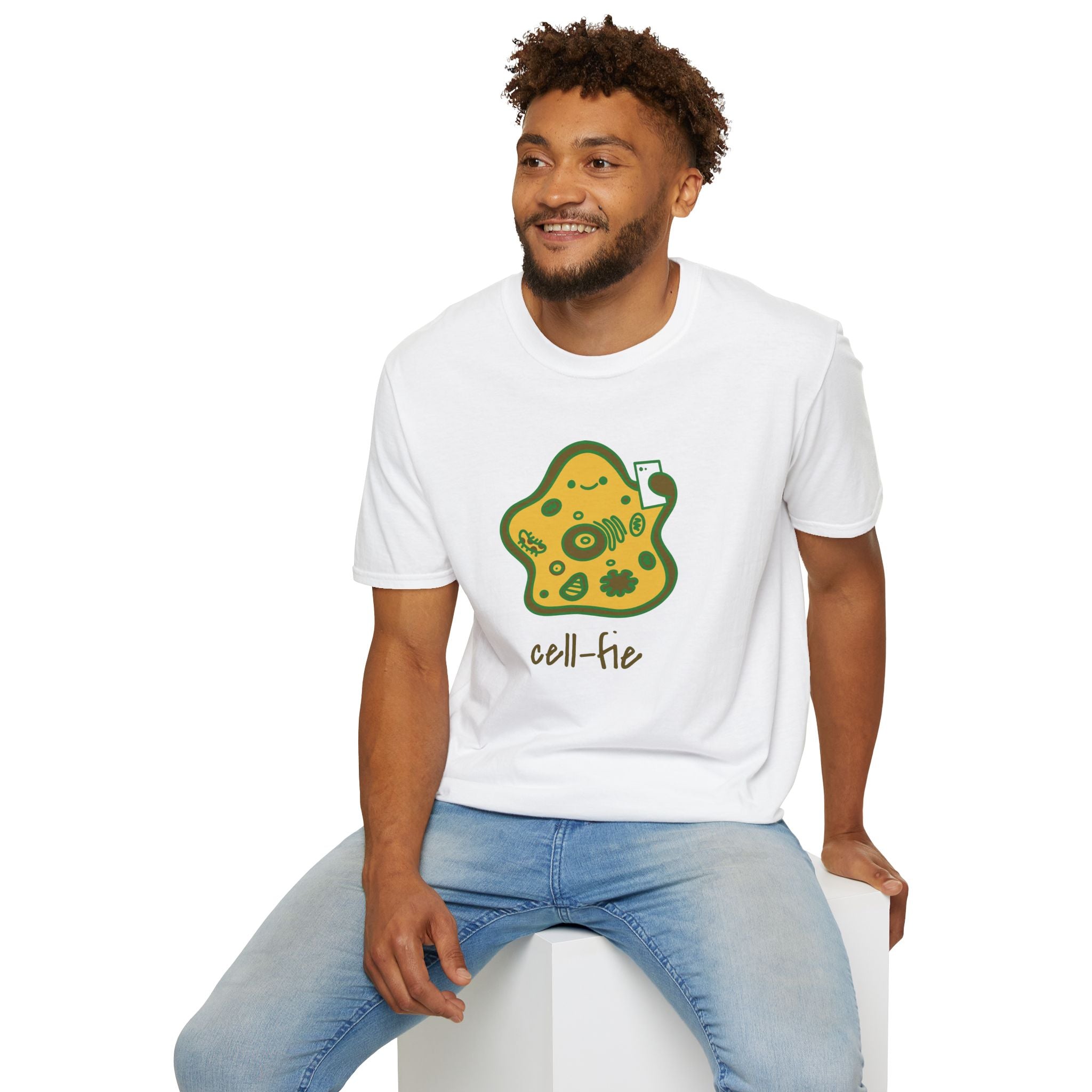 Cell-Fie, Selfie, Cell - Unisex Softstyle T-Shirt