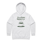 Bean There, Sipped That, Coffee - Womens Hoodie White Marle Womens Hoodie Coffee Printed In Australia