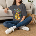 UFO Cat Abduction Unisex T-Shirt Charcoal Unisex Adult T-shirt animal Globally Fulfilled Sci Fi