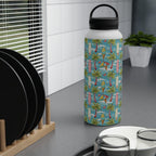 Summer Surf Stainless Steel Water Bottle, Handle Lid Stainless Steel Water Bottle With Handle Lid Globally Fulfilled Summer Surf