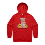 Travel Is Always A Good Idea - Womens Hoodie Red Womens 2XL Womens Hoodie Printed In Australia