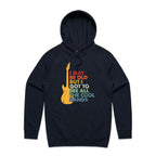I May Be Old But I Got To See All The Cool Bands - Mens Hoodie Navy Mens Hoodie Music Printed In Australia