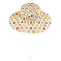Round Pizzas On White Wide Brim Bucket Hat Wide Brim Bucket Hat Food Printed Offshore