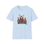 Reindeer, Christmas Movie Watching Shirt - Unisex Softstyle T-Shirt