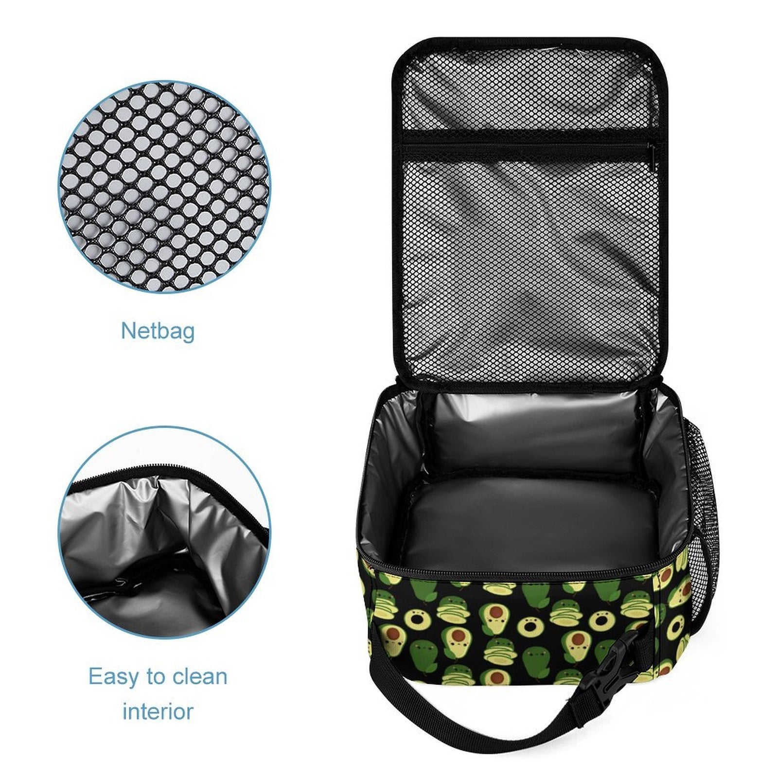 Cute Avocados Backpack, Lunch Bag & Pencil Case Set