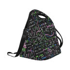 Equations In Green And Pink - Neoprene Lunch Bag Neoprene Lunch Bag Printed Offshore