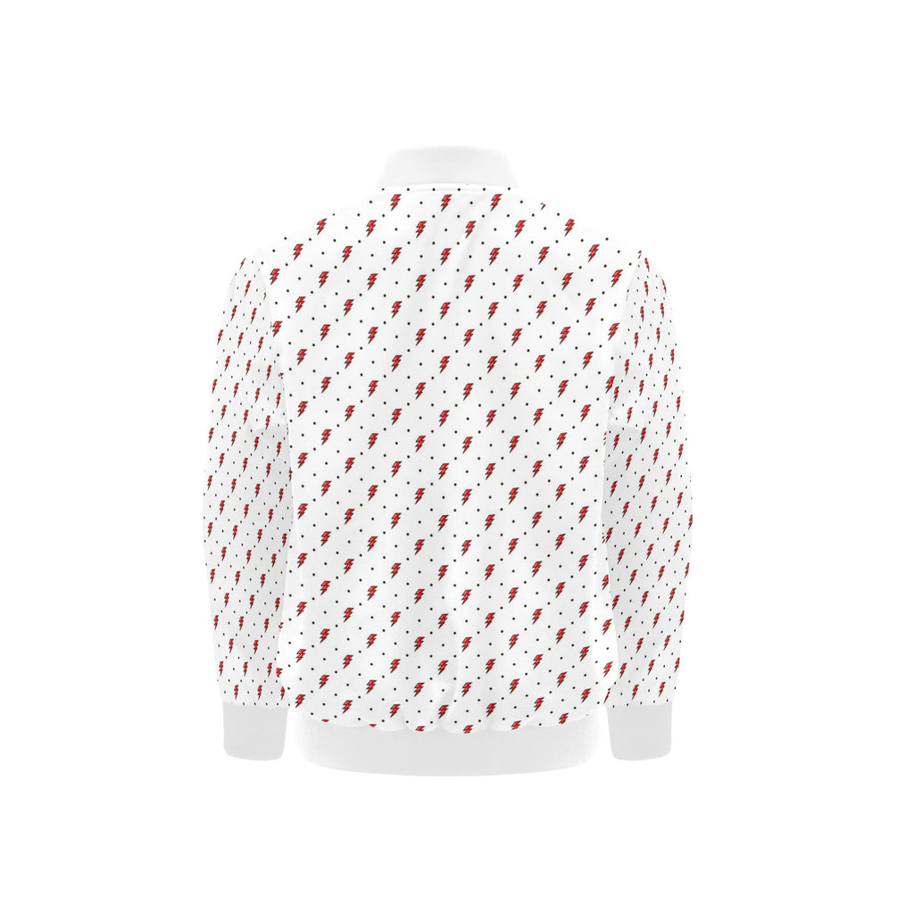 Red Lightning Kids Bomber Jacket Kids Bomber Jacket comic Printed Offshore