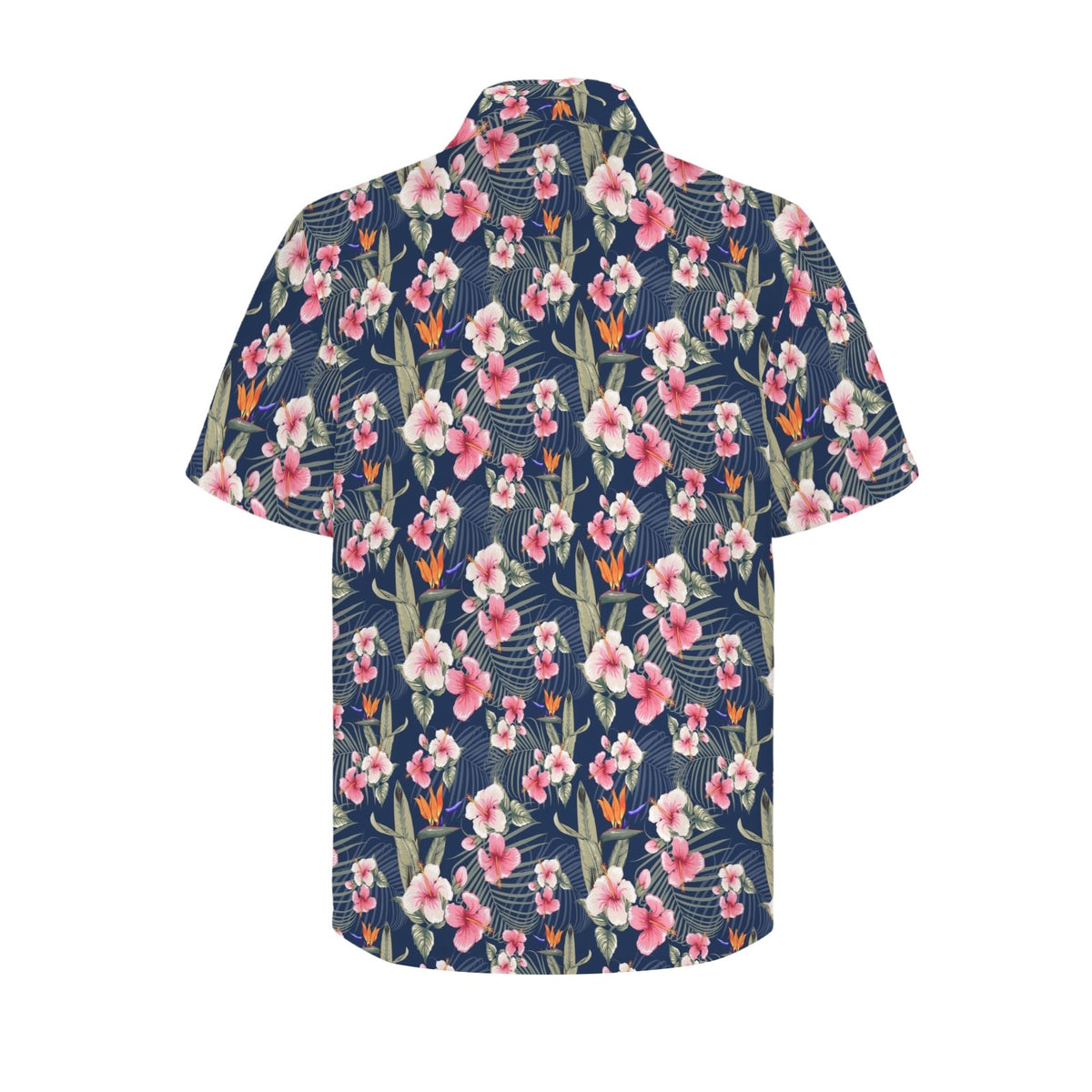 Dark Hawaiian Floral Men's Hawaiian Shirt (Model T87)