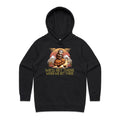 Sloth, We'll Get There When We Get There Women's AS Colour Hoodie Black Womens Hoodie animal Printed In Australia