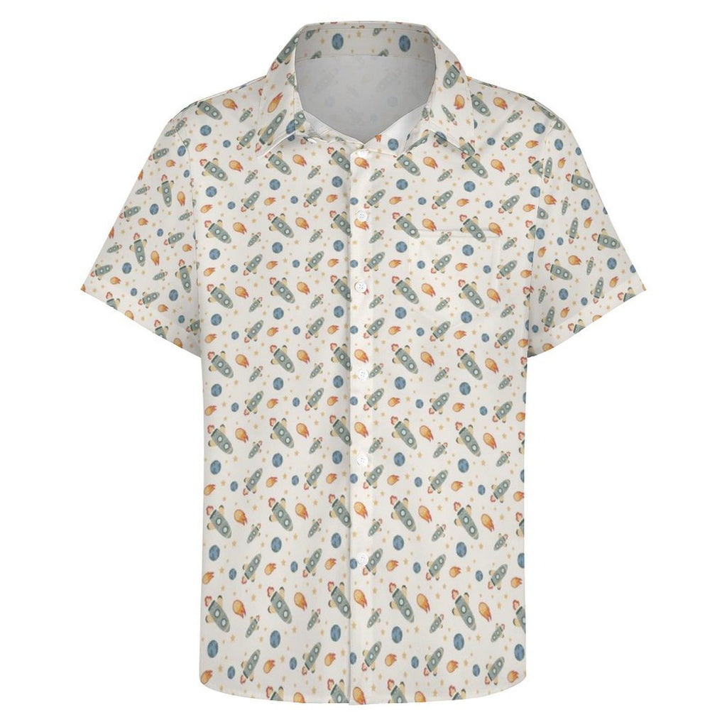 Rockets Women's Short-Sleeve Button Up Shirt