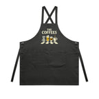 The Coffees, Crossing Road AS Colour Carrie Apron Coal One Size Apron Coffee Music Printed In Australia