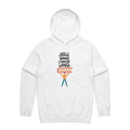 Read Books, Change The World Men's AS Colour Hoodie White Mens Hoodie Printed In Australia Reading