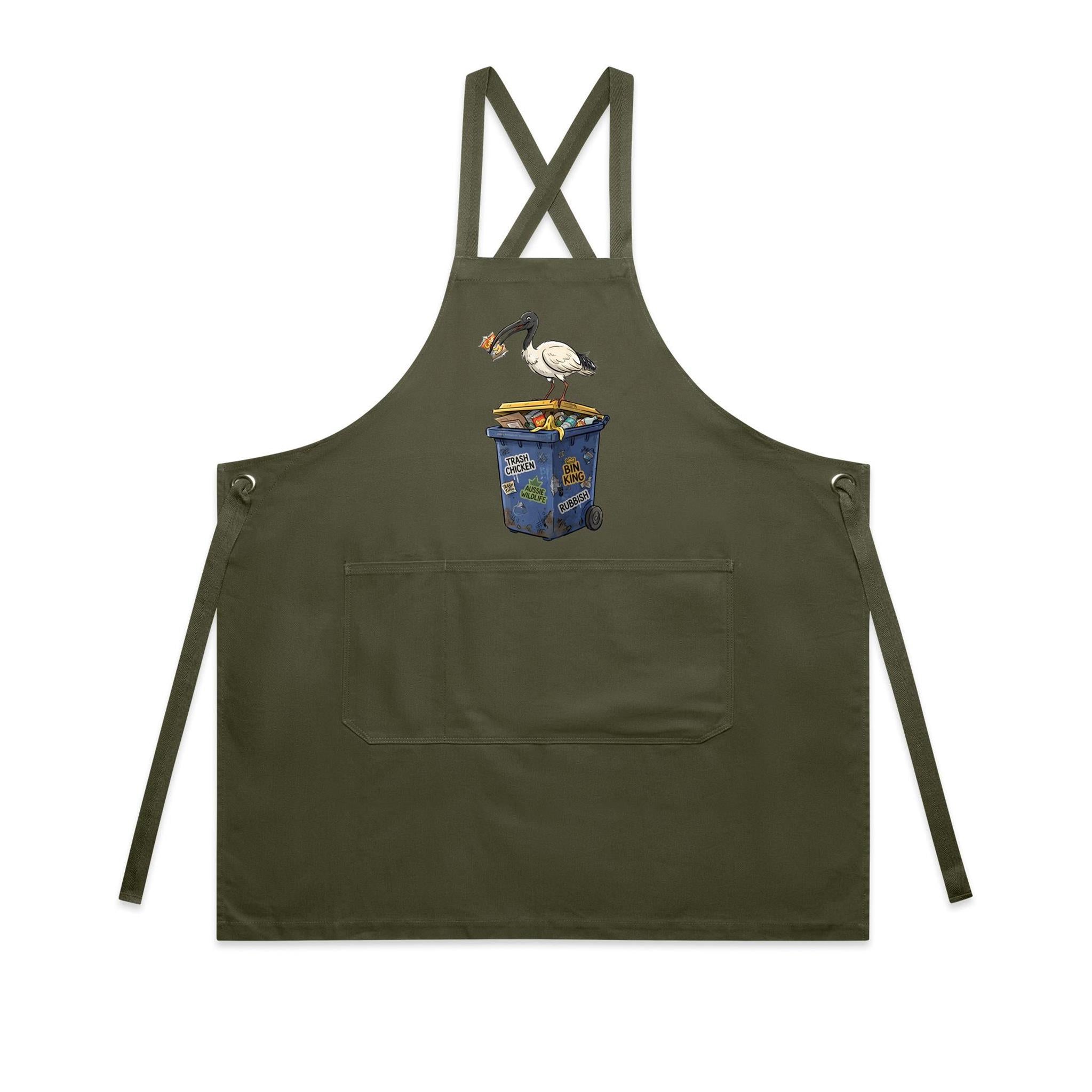Bin Chicken Australian Ibis AS Colour Carrie Apron