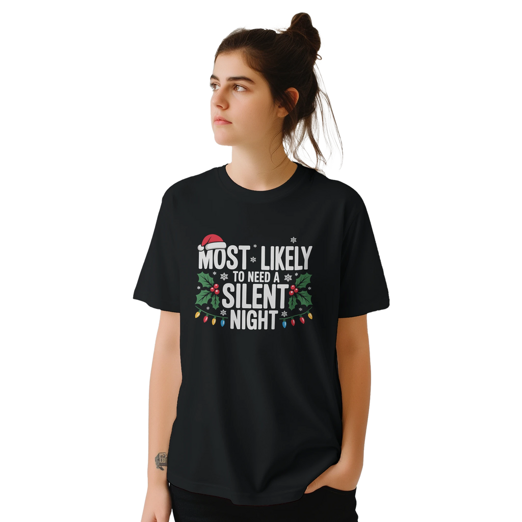 Personalised - Christmas Most Likely To - Classic Unisex Crewneck T-shirt | Gildan® 64000 Personalised T-shirt Christmas customise Globally Fulfilled personalise