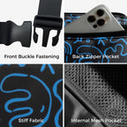 Blue Squiggle - Belt Bag