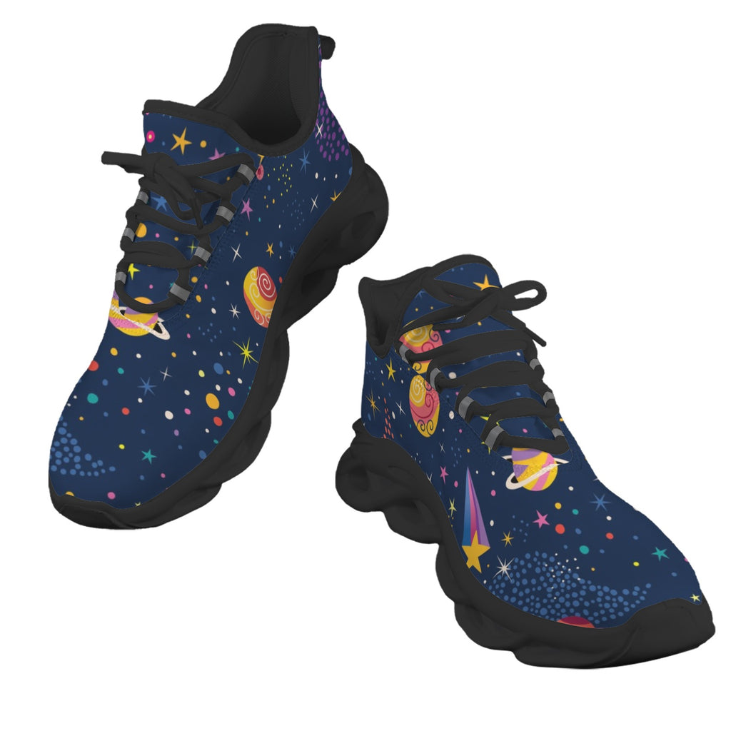Colourful Space Men's Twisted Sole Sneakers