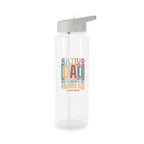 Personalised - Guitar Dad - Clear Tritan Water Bottle