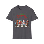 Fab Four Of Christmas Crossing The Road - Unisex Softstyle T-Shirt