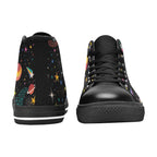 Space - Women's High Top Canvas Shoes