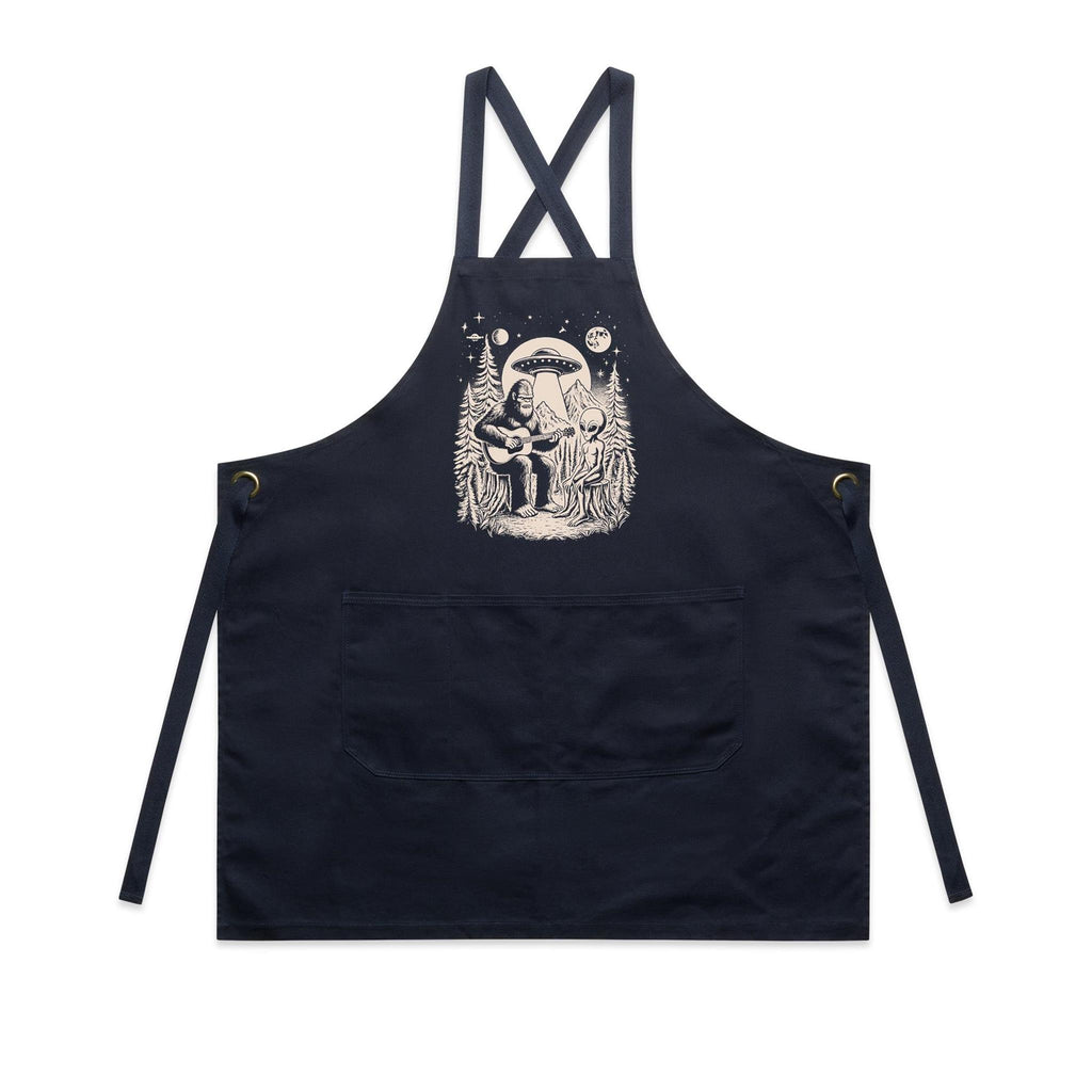 Alien And Bigfoot Playing Guitar - AS Colour Carrie Apron