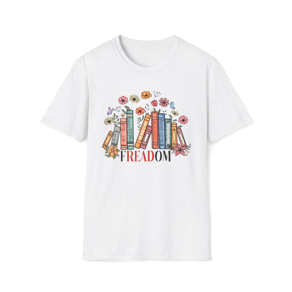 Freadom, Reading Books - Unisex Softstyle T-shirt