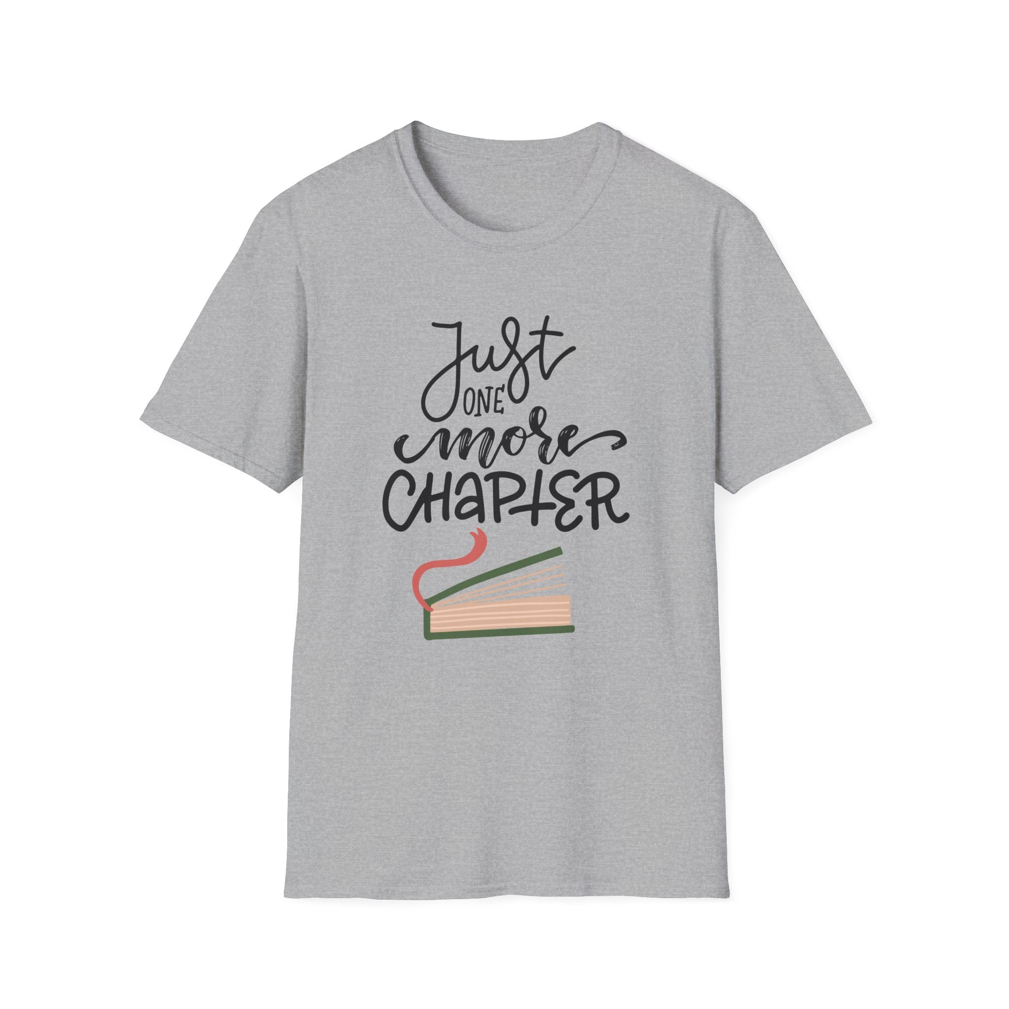 Just One More Chapter, Books - Unisex Softstyle T-Shirt