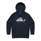 I Just Can't Today, Cat - Womens Hoodie Navy Womens Hoodie animal Printed In Australia