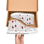 Ladybugs On The Move - Kids High Top Canvas Shoes