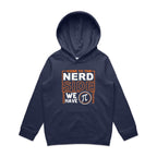 Come To The Nerd Side, We Have Pi - Kids Hoodie Midnight Blue Kids Hoodie Maths Printed In Australia Sci Fi