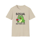 Frog, Social Battery - Unisex Softstyle T-Shirt