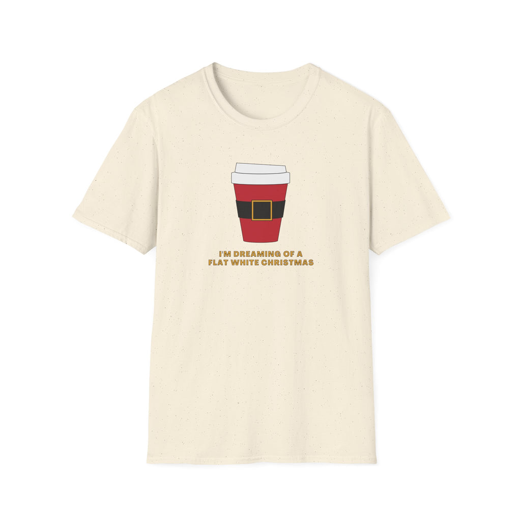I'm Dreaming Of A Flat White Christmas - Unisex Softstyle T-Shirt