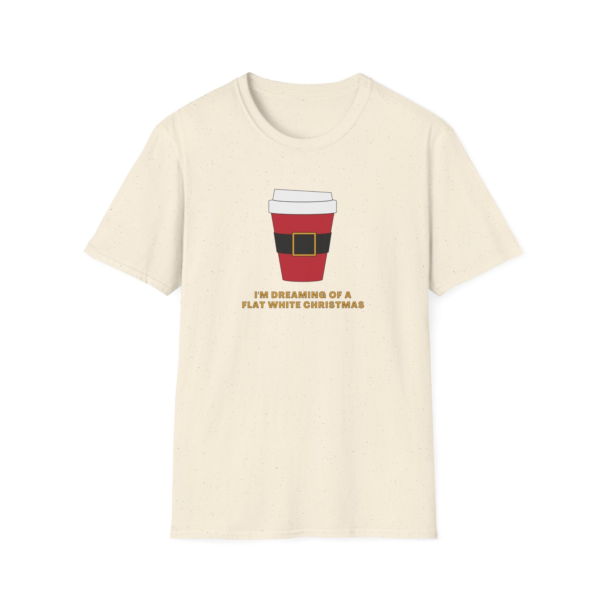 I'm Dreaming Of A Flat White Christmas - Unisex Softstyle T-Shirt