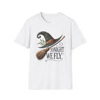 Tonight We Fly, Witches Hat, Broomstick, Halloween - Unisex Softstyle T-Shirt