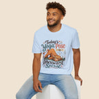 Highland Cow Downward Spiral Yoga Pose Unisex T-Shirt Unisex Adult T-shirt animal Fitness Globally Fulfilled