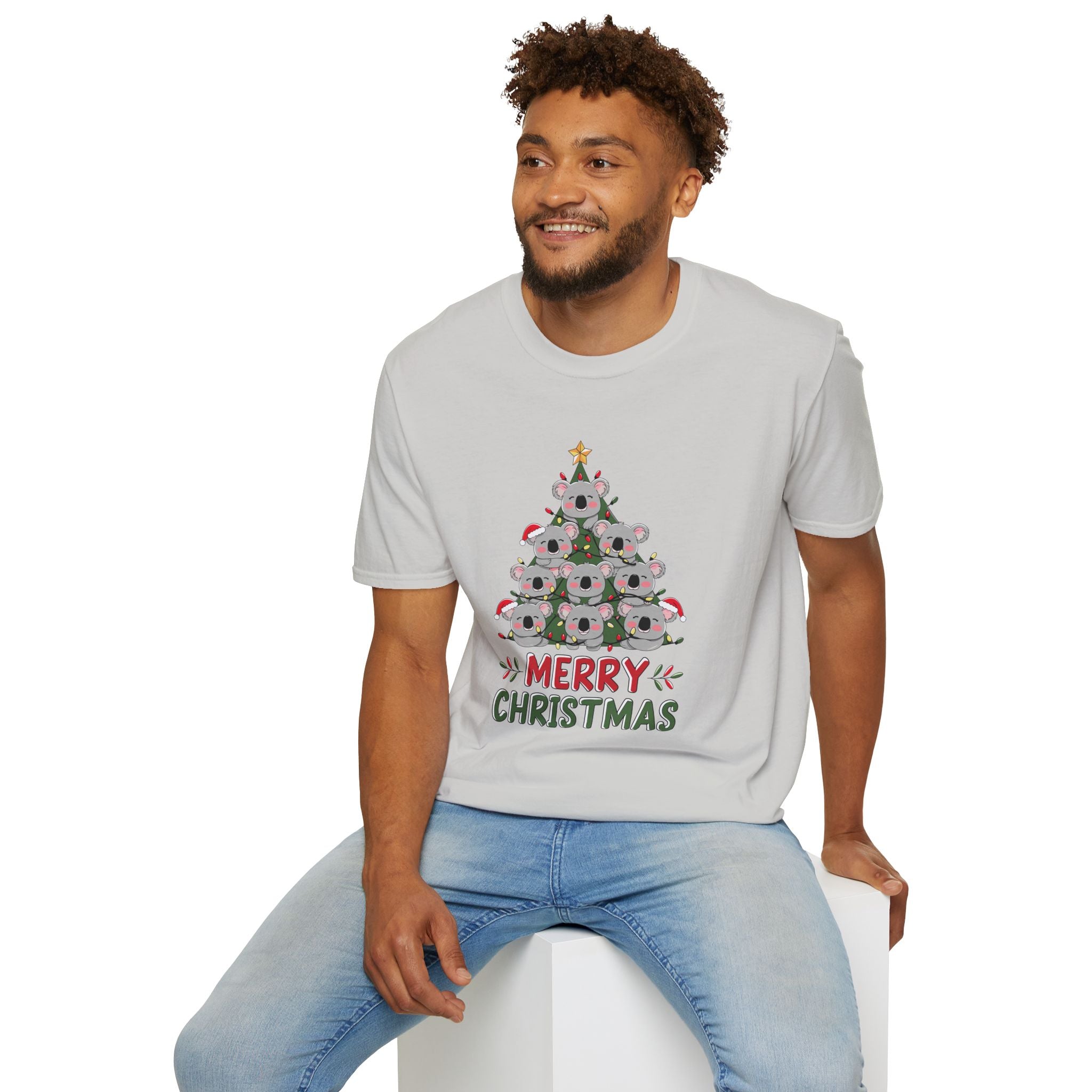 Australian Koala Christmas Tree - Unisex Softstyle T-Shirt