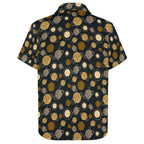 Planets Women's Collared Pocketless Short Sleeve Shirt